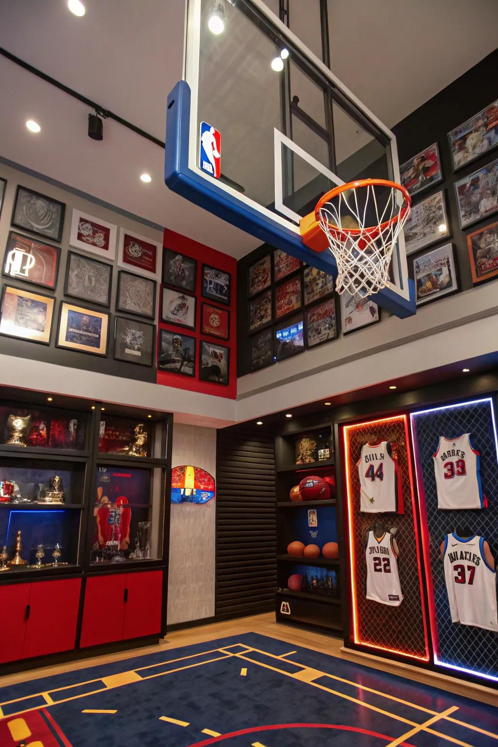 Bring the excitement of sports home with a dedicated space for your favorite games.