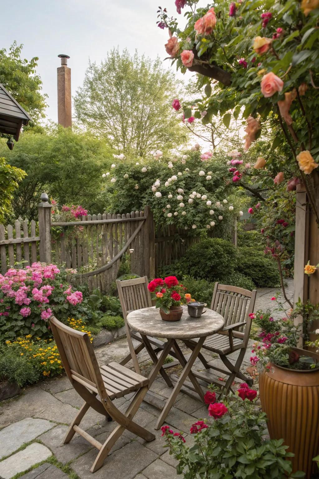 A charming patio space, perfect for relaxation.