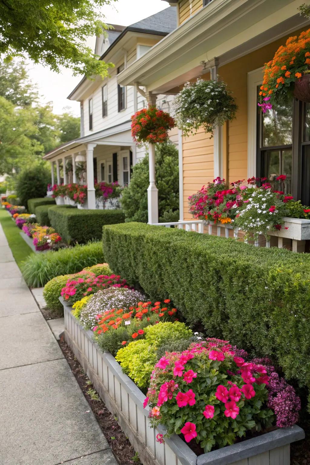 Curb appeal is all about creating a welcoming and attractive entrance.