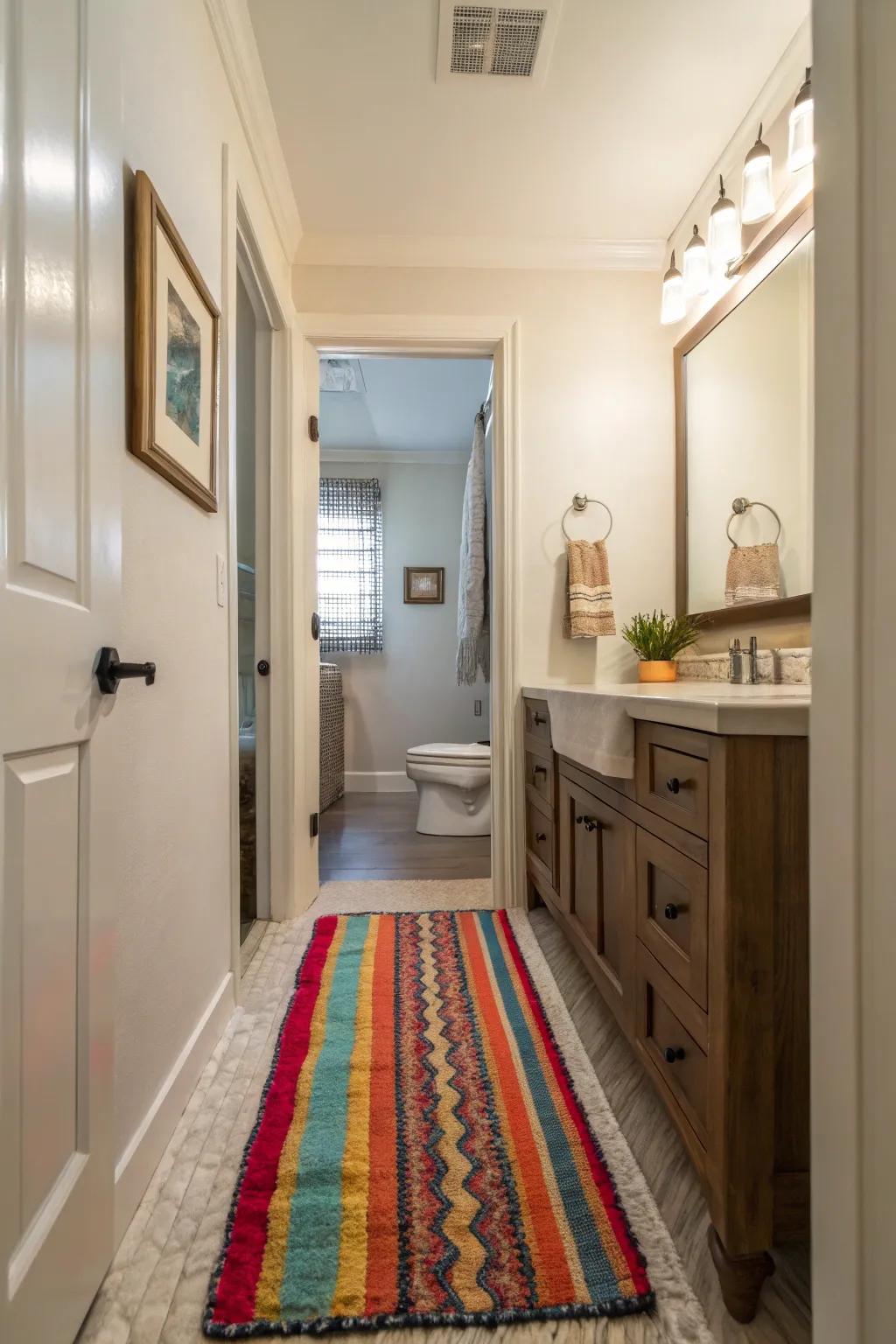 Rugs add warmth and personality.