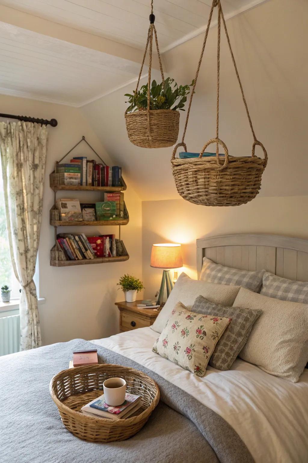 Add versatile storage solutions to your bedroom.
