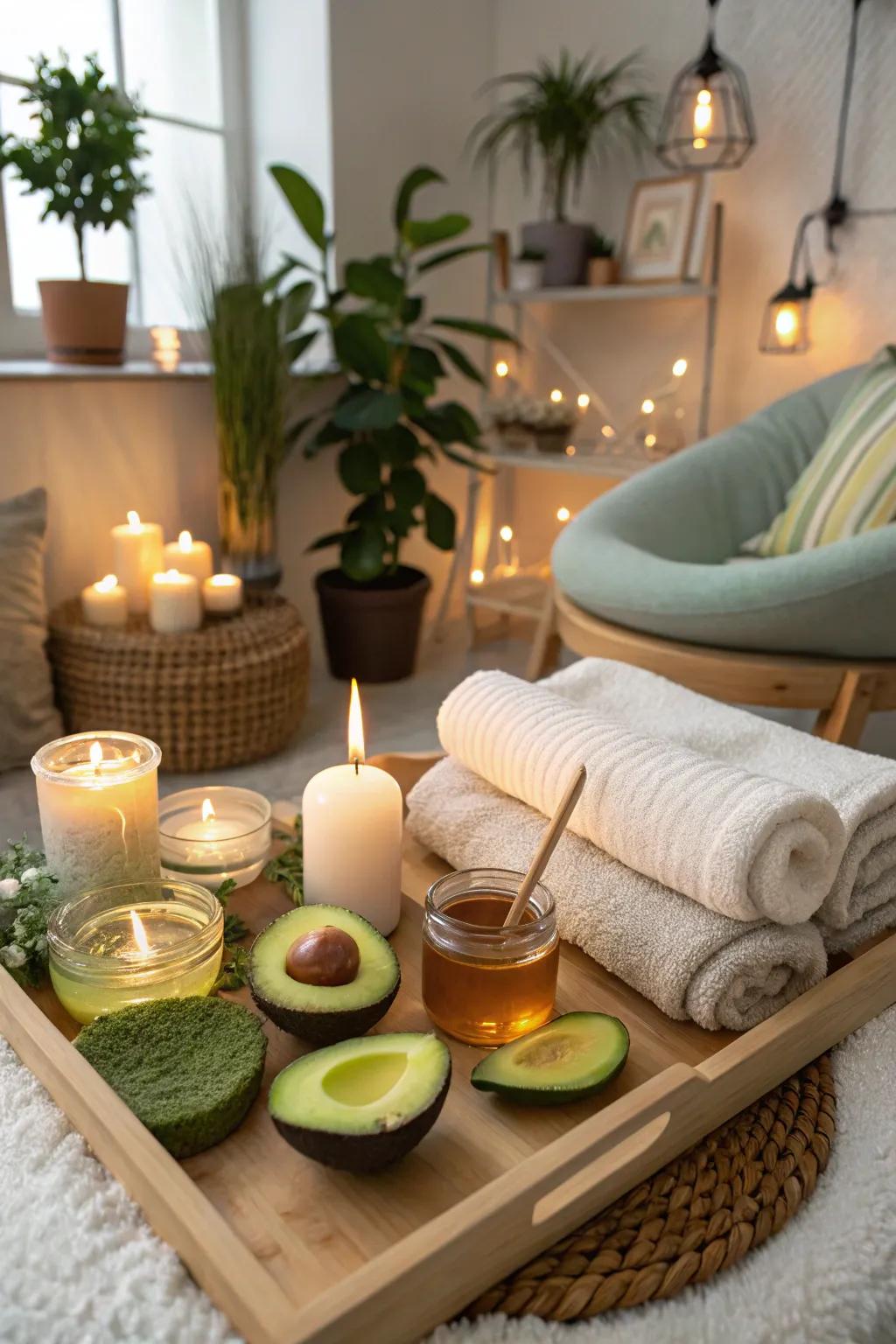 Mix and apply your own DIY spa treatments.