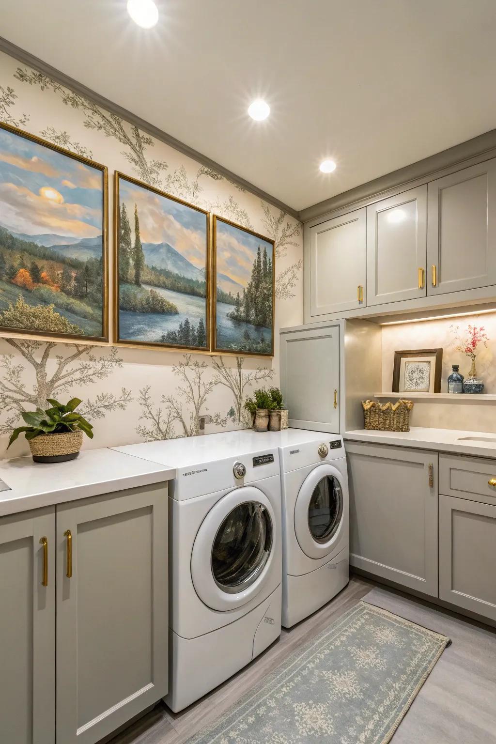 Artistic panels blend functionality and design beautifully.