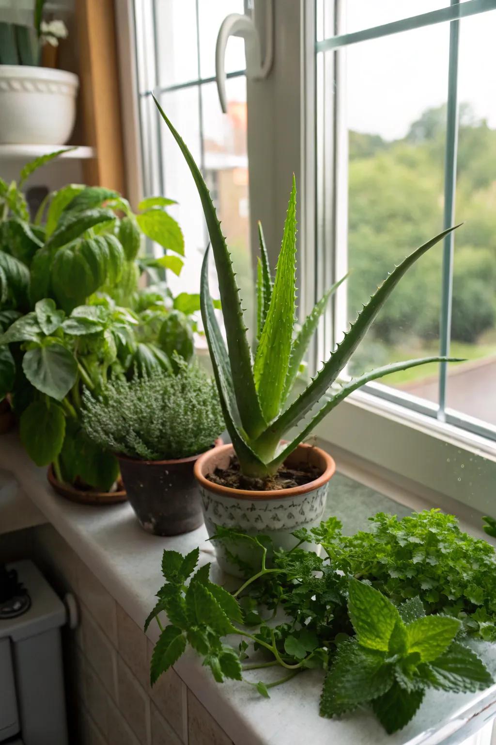 Aloe vera: a healing addition to your kitchen.