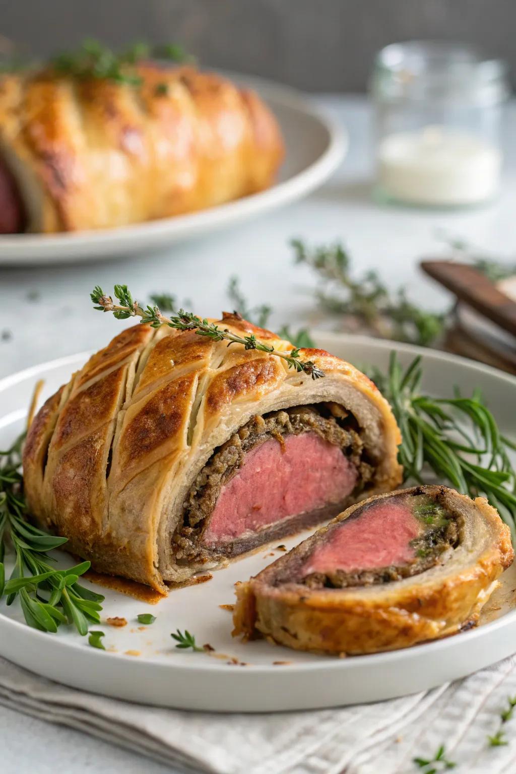 Showstopping Beef Wellington for an unforgettable main course.