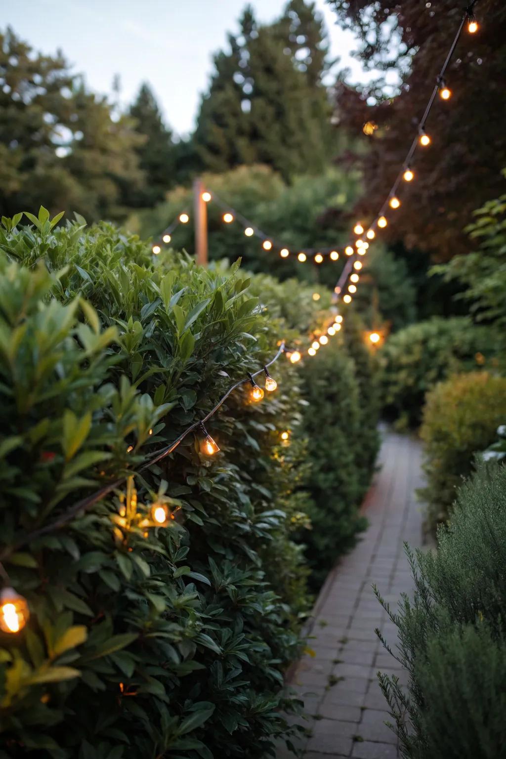 Seamlessly blend lights with nature.