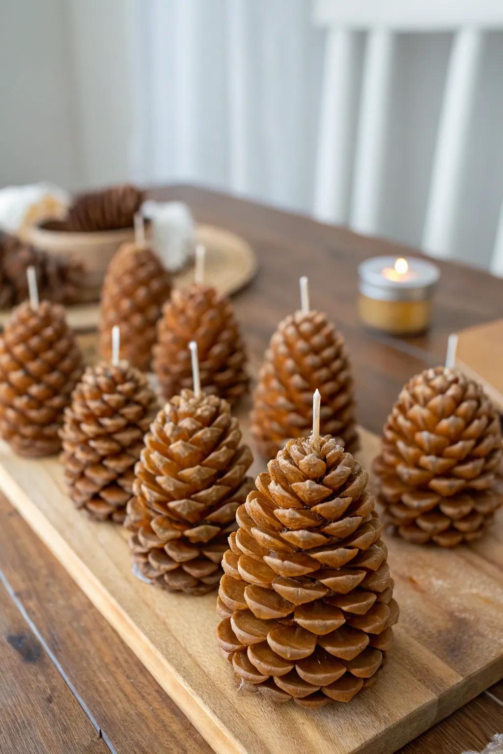 Pinecones serve as natural and effective fire starters.