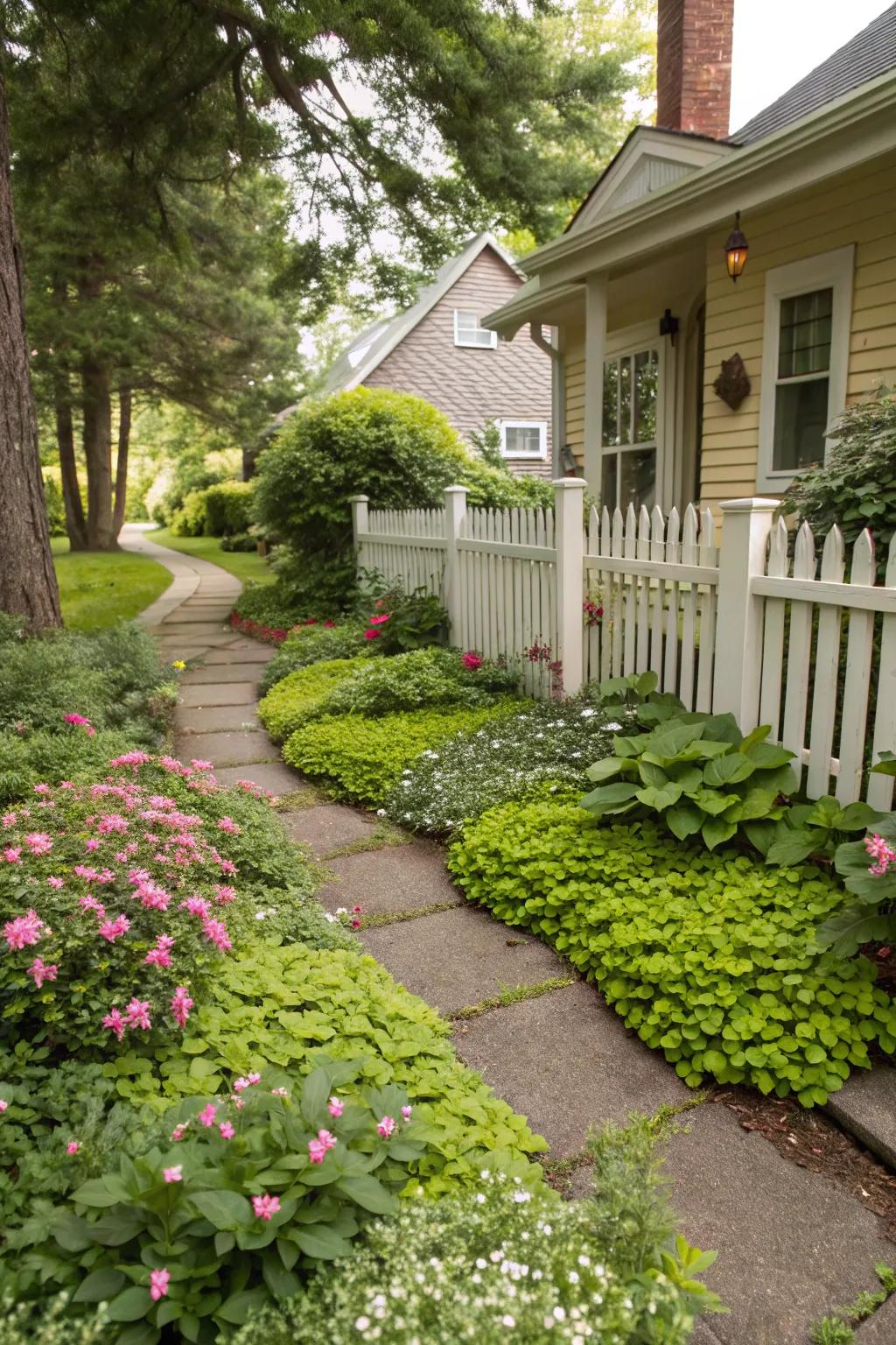 Ground covers provide a no-mow, weed-resistant solution.