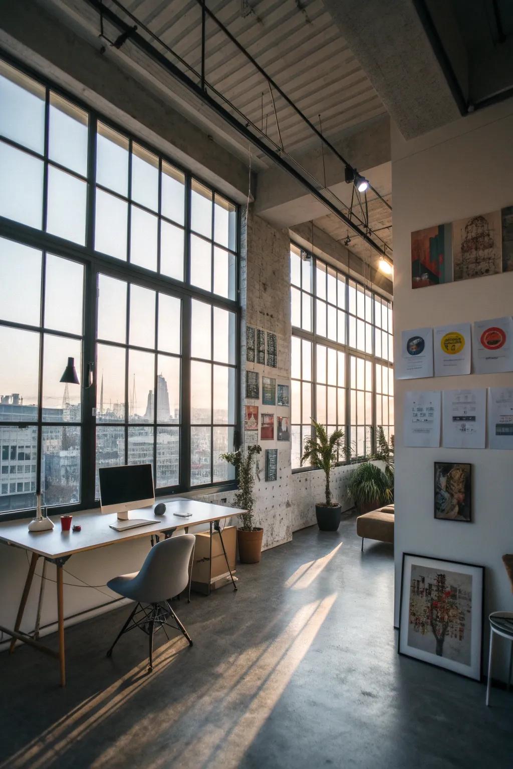 Natural light creates a vibrant and welcoming workspace.