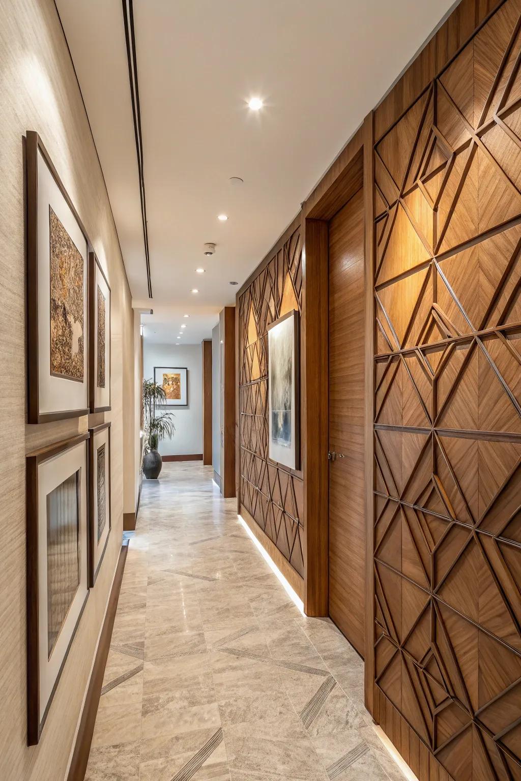 Geometric patterns make your walls a work of art.