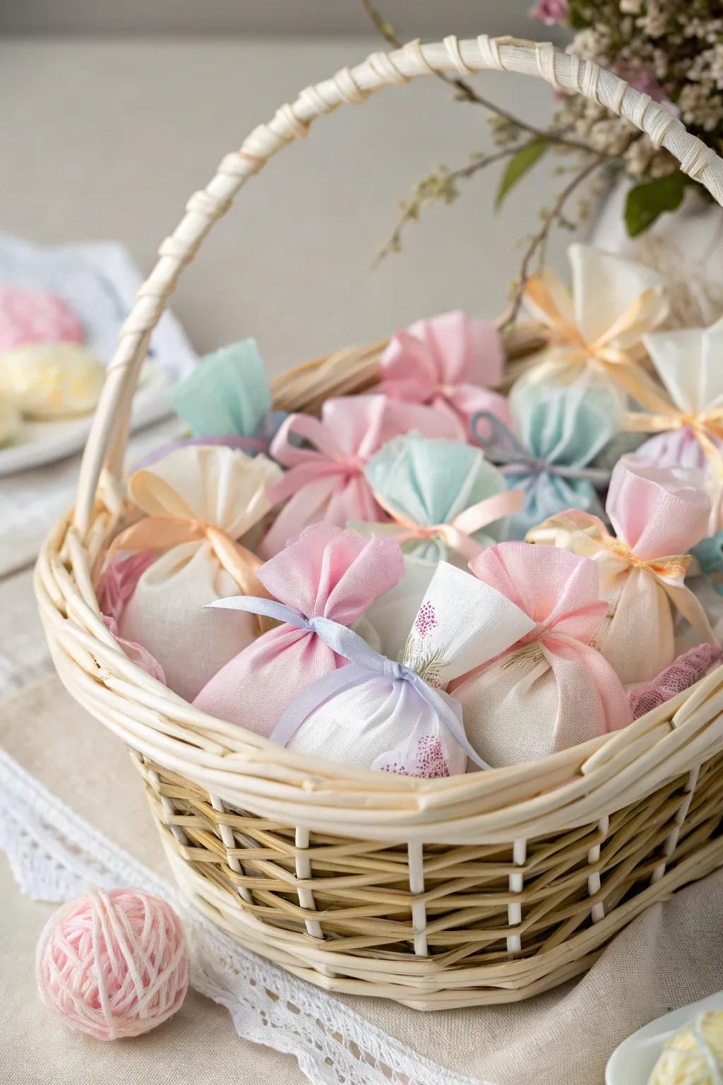 Scented sachets for a lingering sweet aroma.