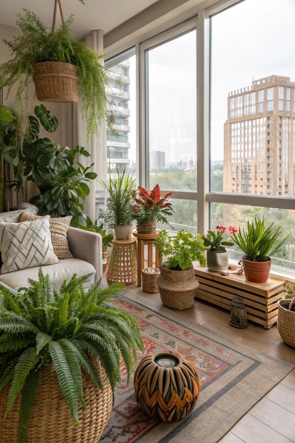 Indoor plants bring life and freshness to your home.