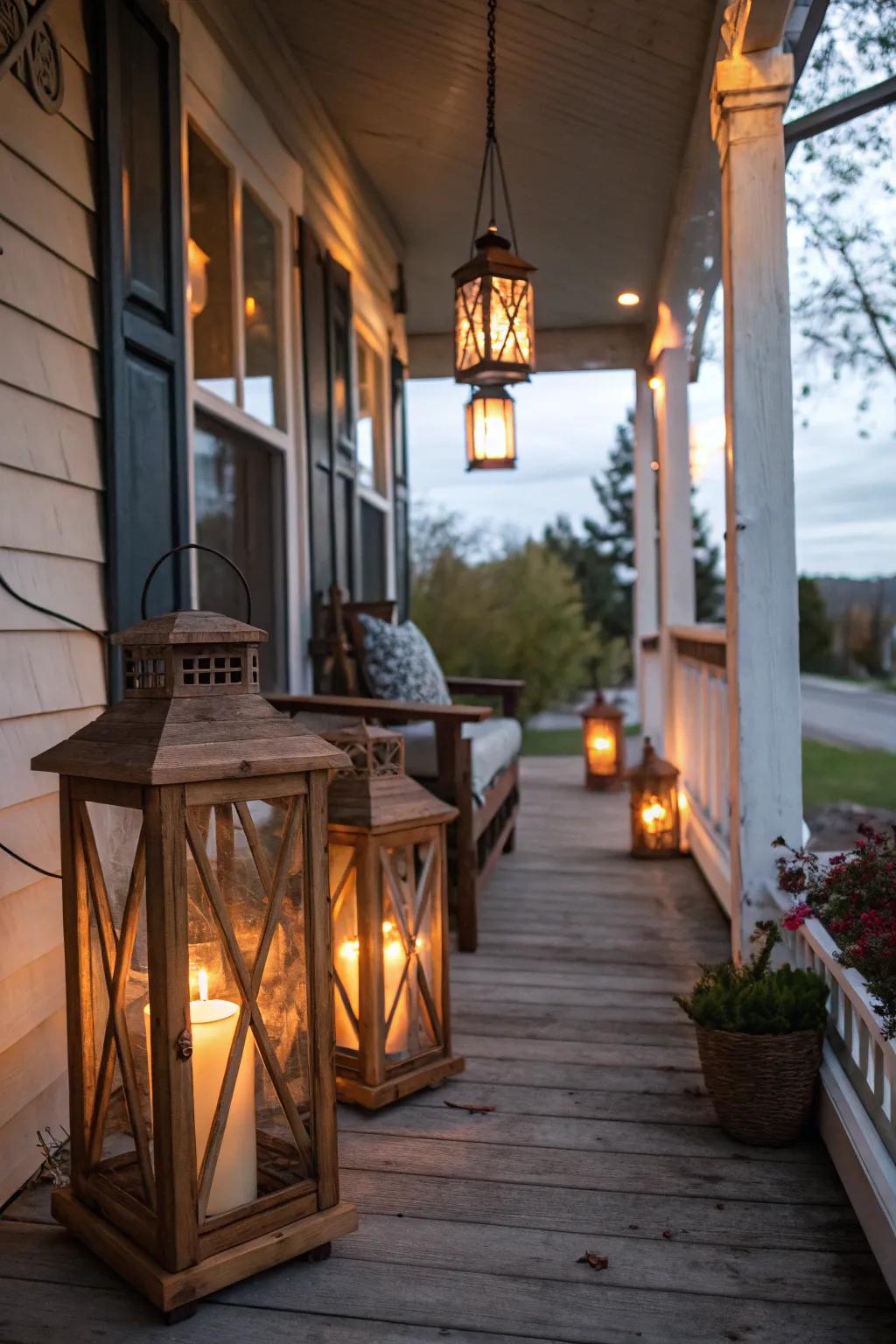 DIY lanterns offer a charming and cost-effective lighting solution.