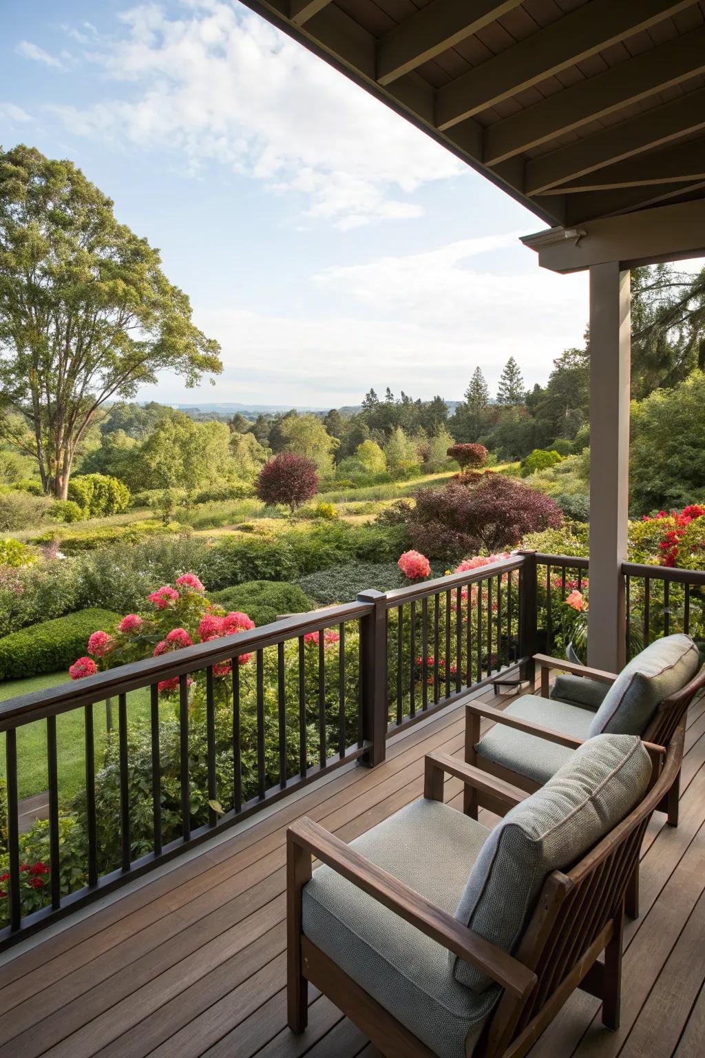 Open views connect your deck to its natural surroundings.