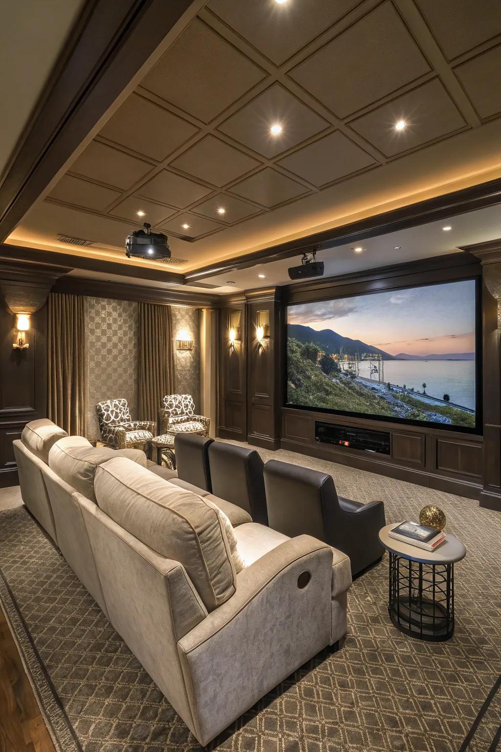 A home theater that brings the cinema experience to you.