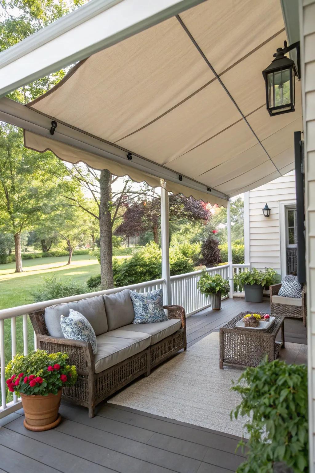 A versatile canopy offering portable shade.