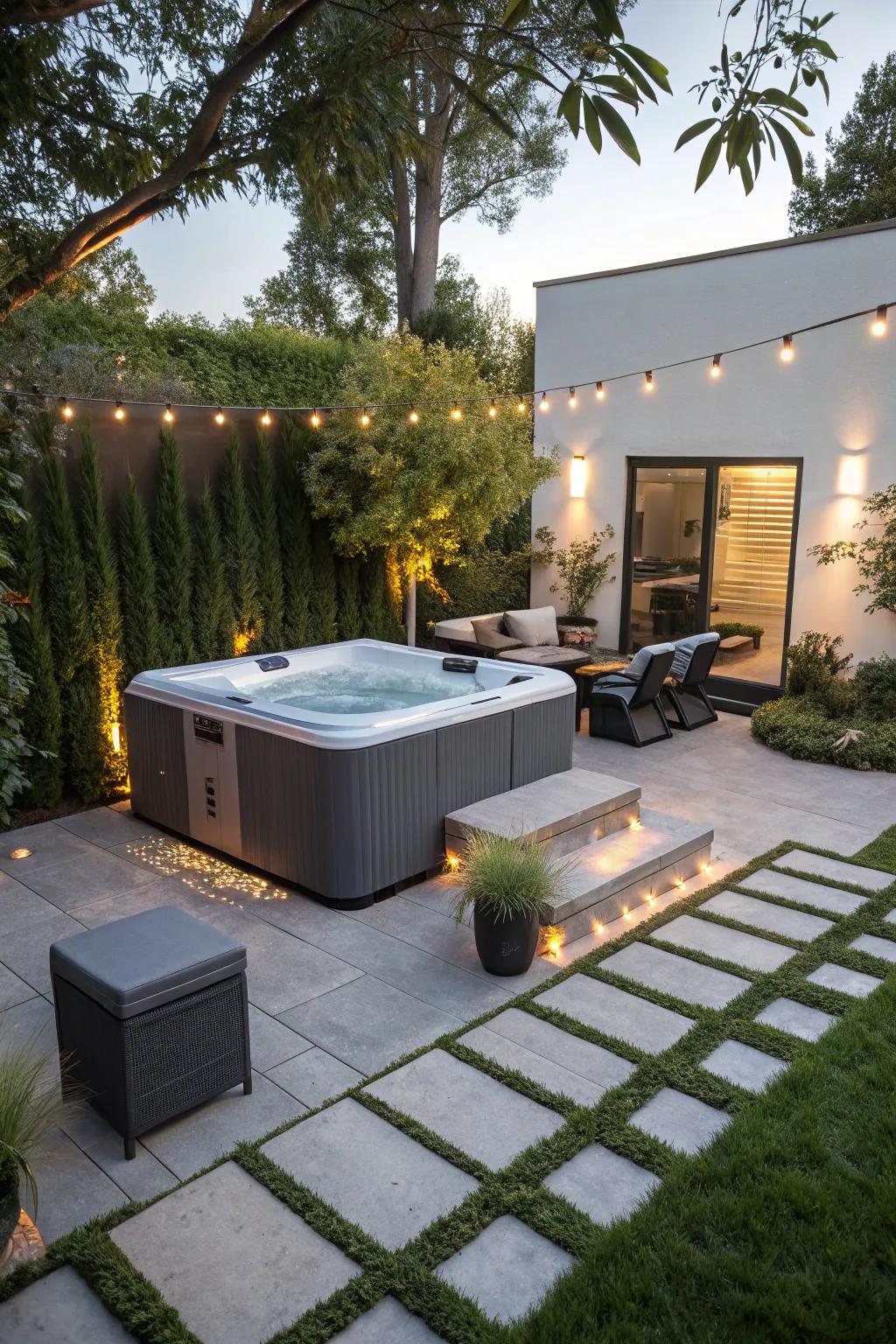 Portable surrounds offer flexibility and style for dynamic outdoor spaces.