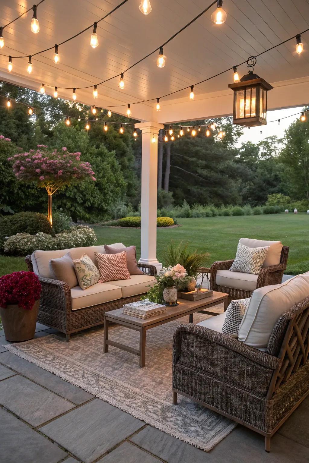 An outdoor living space that feels like a natural extension of the home.