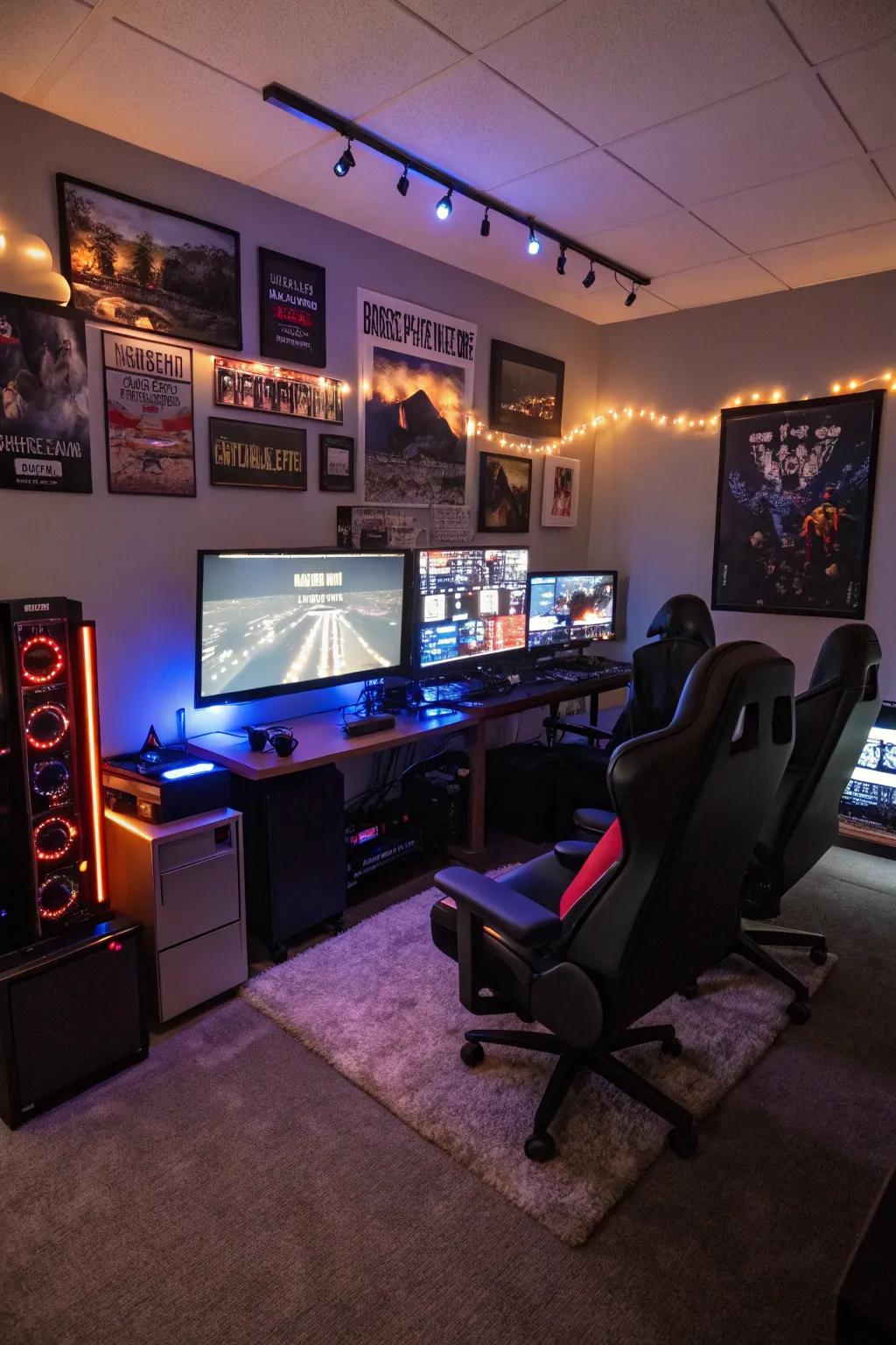 Immerse yourself in a gamer's paradise.