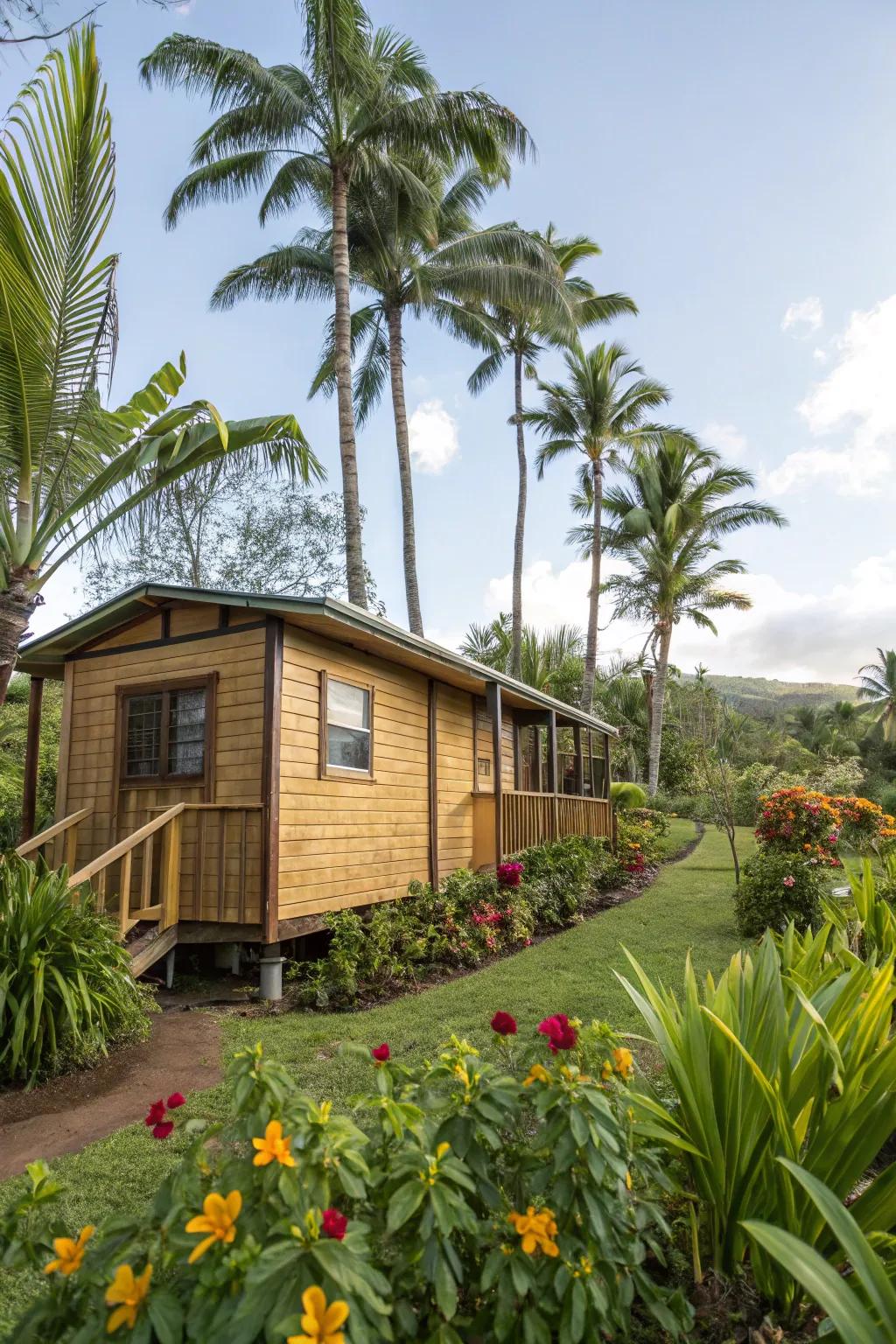 Go green with eco-friendly bamboo siding.