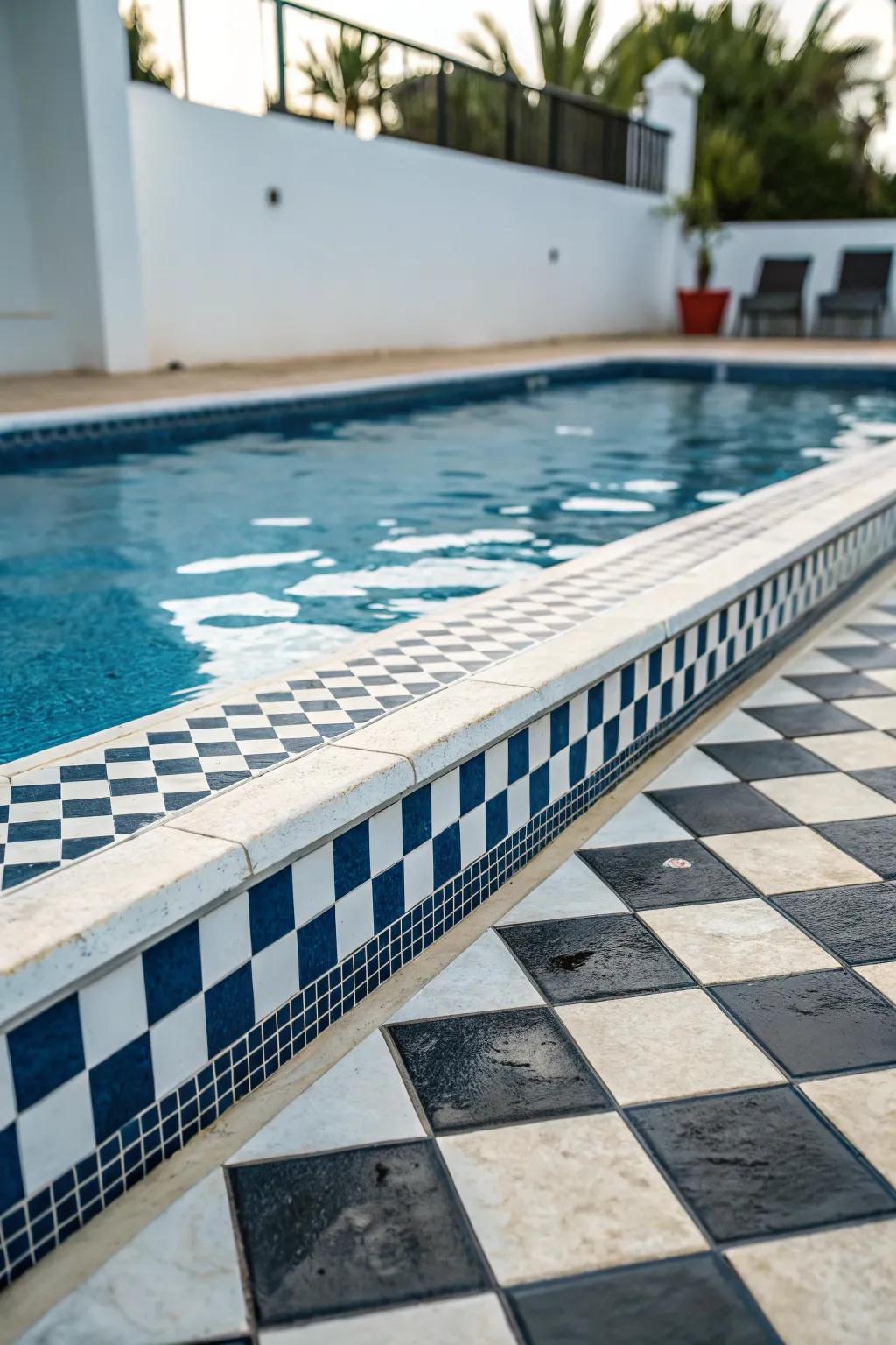 Checkerboard patterns offer timeless charm.