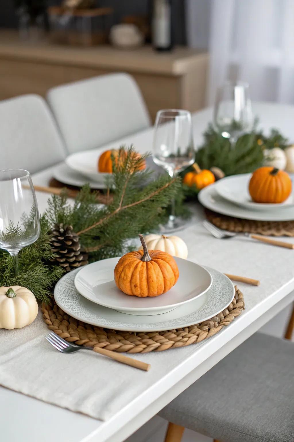 Seasonal accents add charm and relevance to your table.