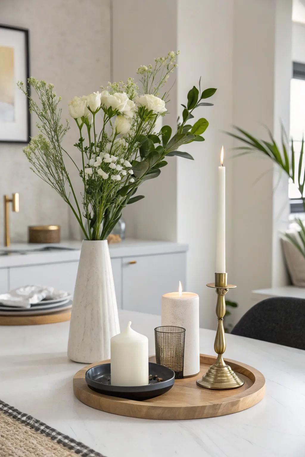 Minimalist displays can make a bold and intentional statement.