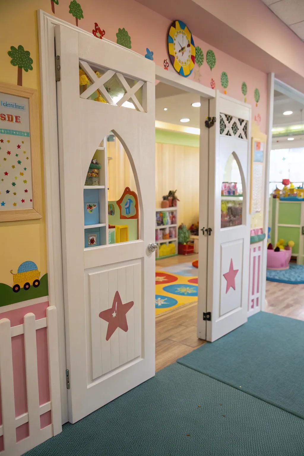 Whimsy and charm with decorative cutouts.