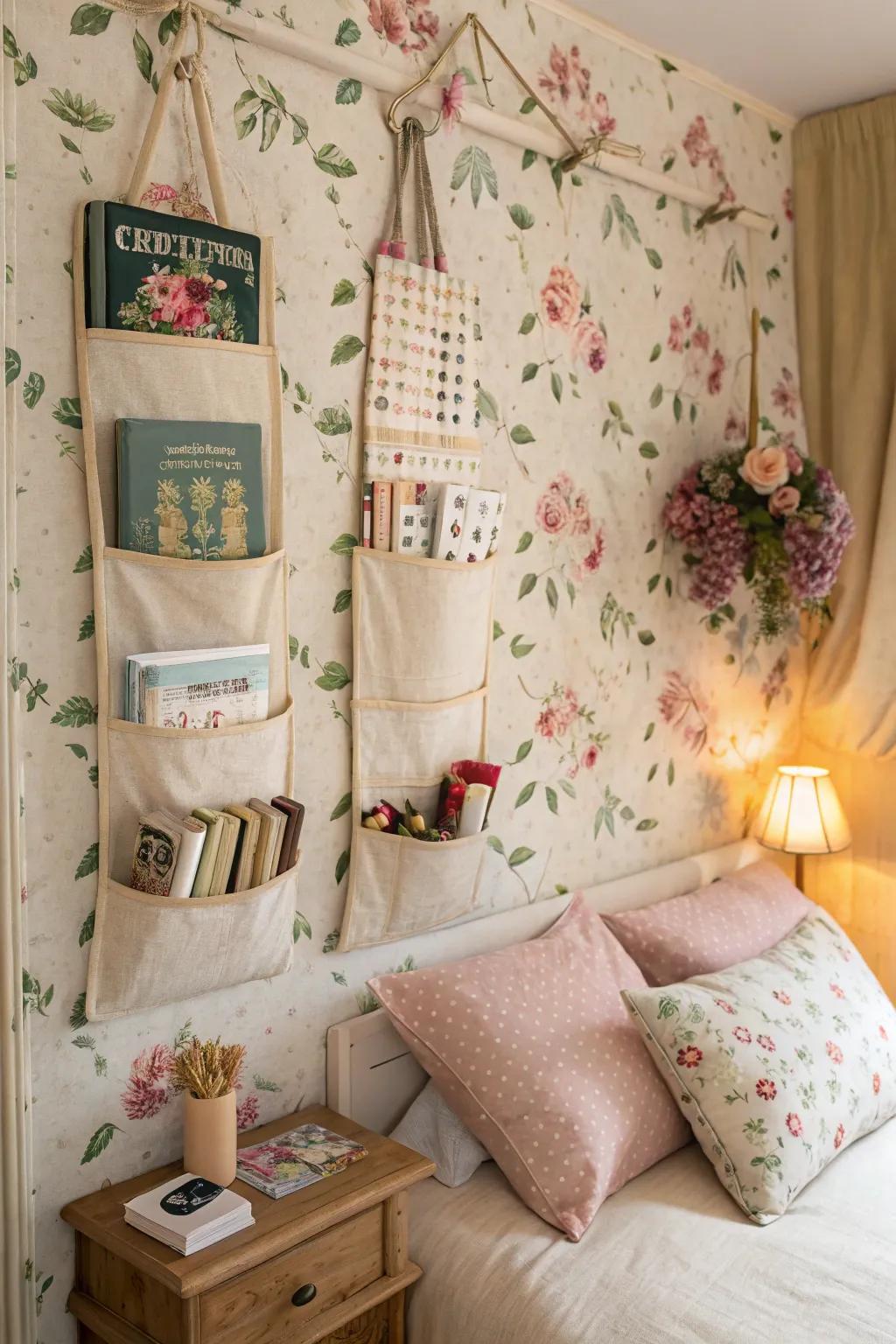 Vintage-style wall pockets bring nostalgic charm to any decor.