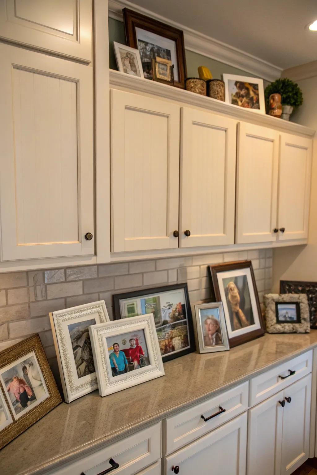 Infuse personal stories into your kitchen with meaningful memorabilia.