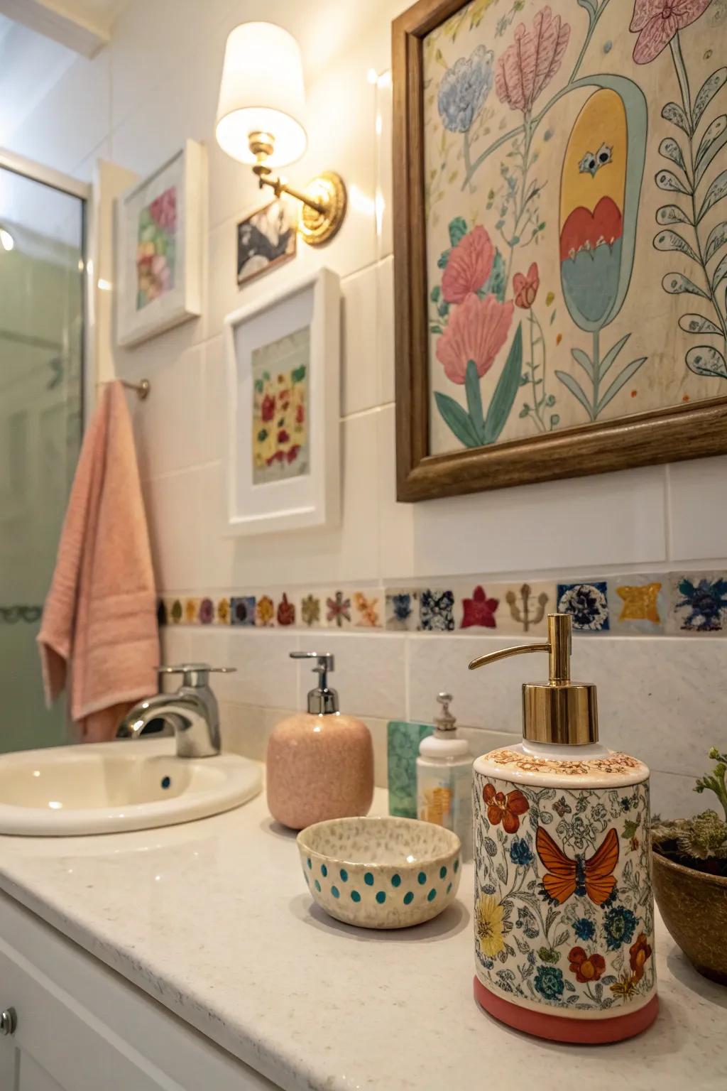 Decorative touches add character and charm to your bathroom.