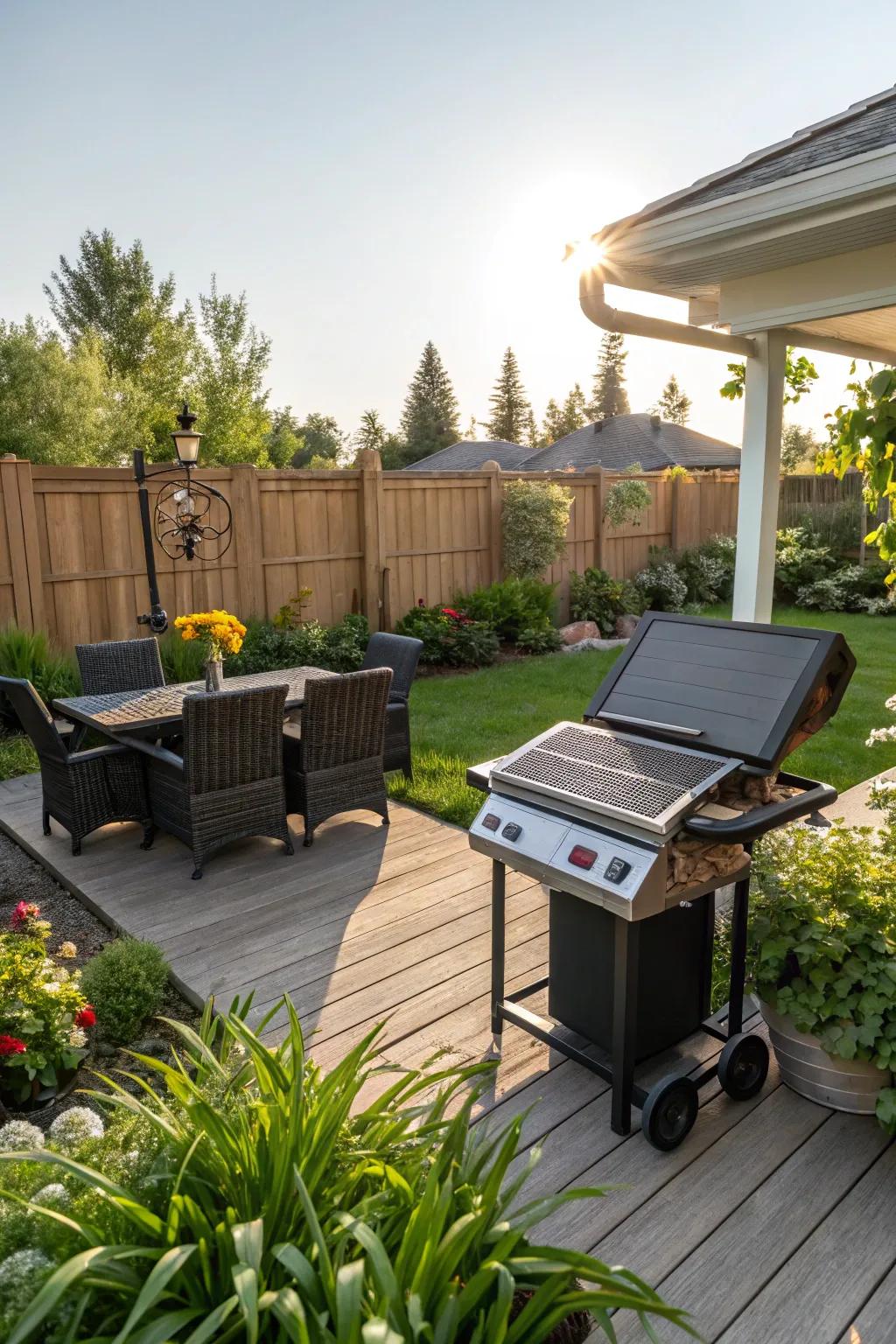 Harness the sun with an eco-friendly solar grill.