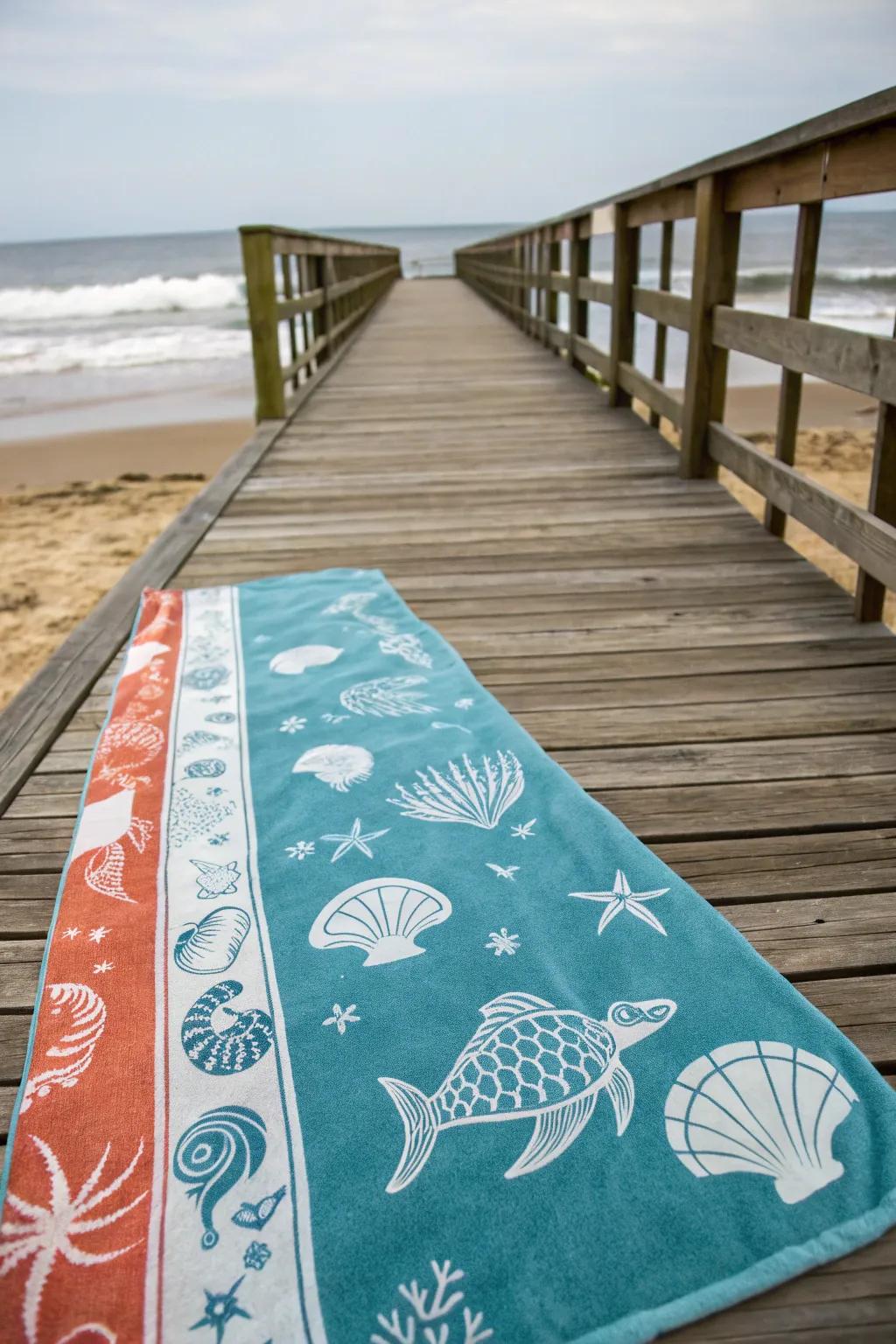 Get creative with bleach stenciling for unique towel designs.