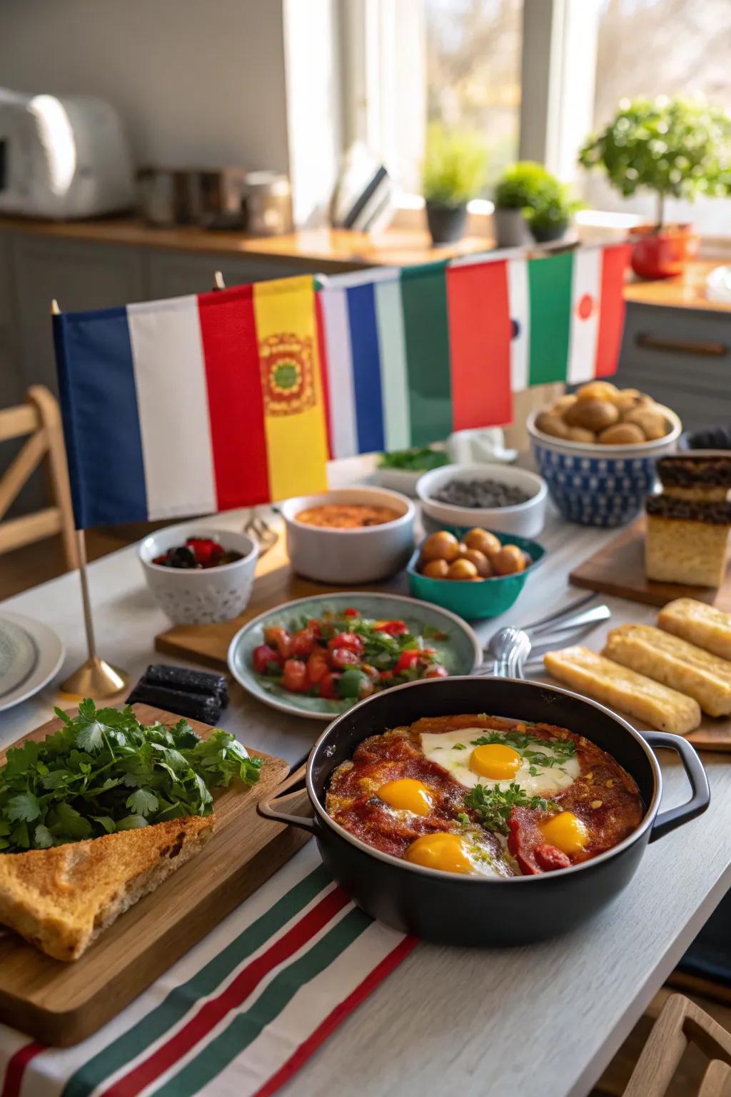 Embark on a culinary journey with a global breakfast tour.