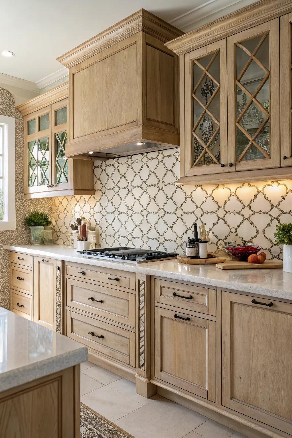 Arabesque tiles offer a unique and classic charm.