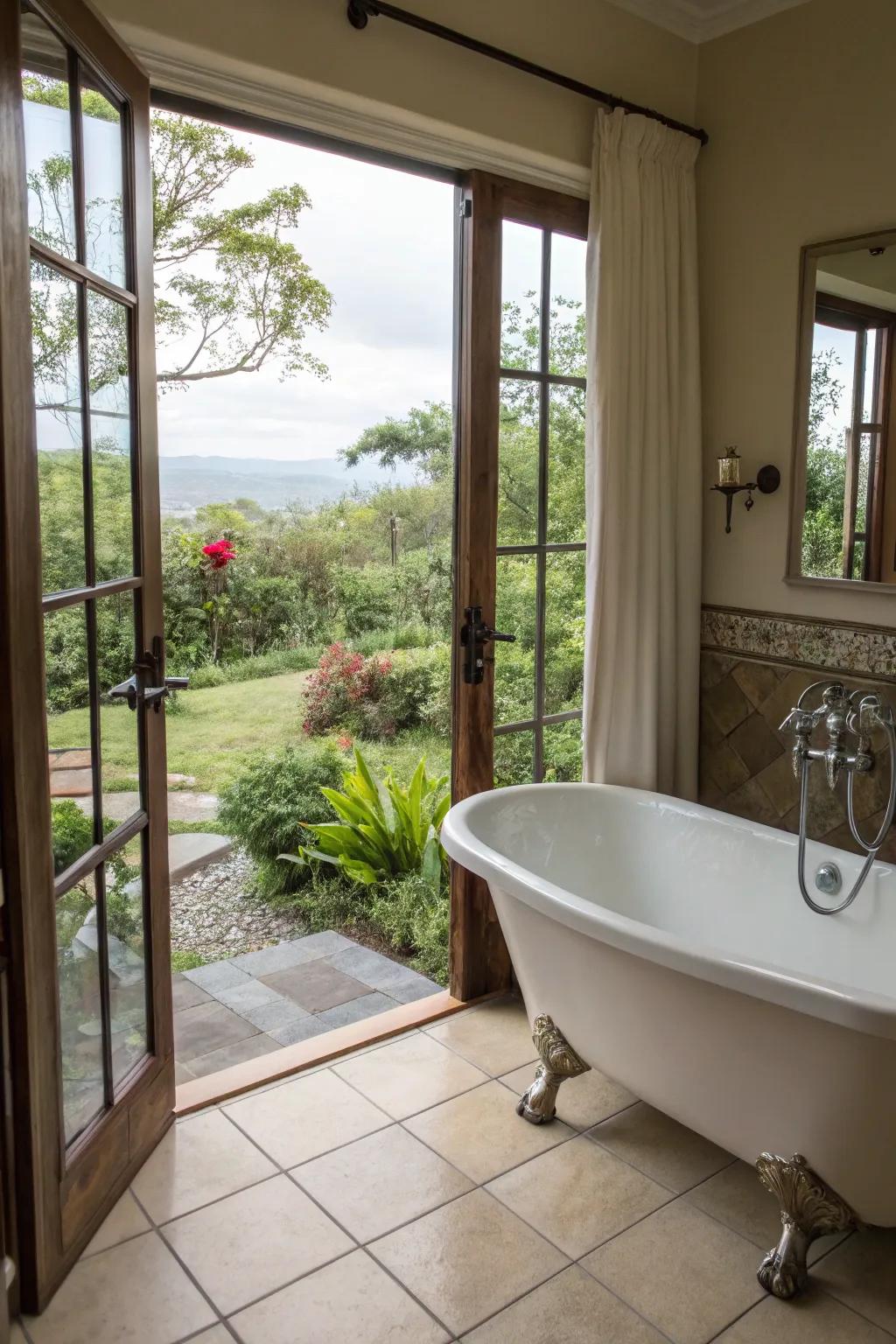 A design that seamlessly integrates the natural world with indoor luxury.
