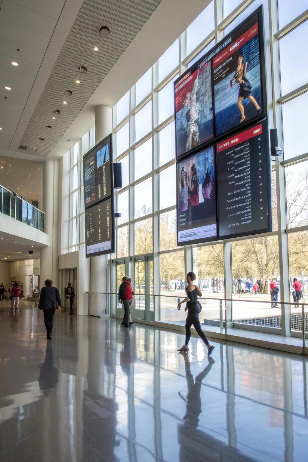 Interactive displays keep everyone informed and engaged.