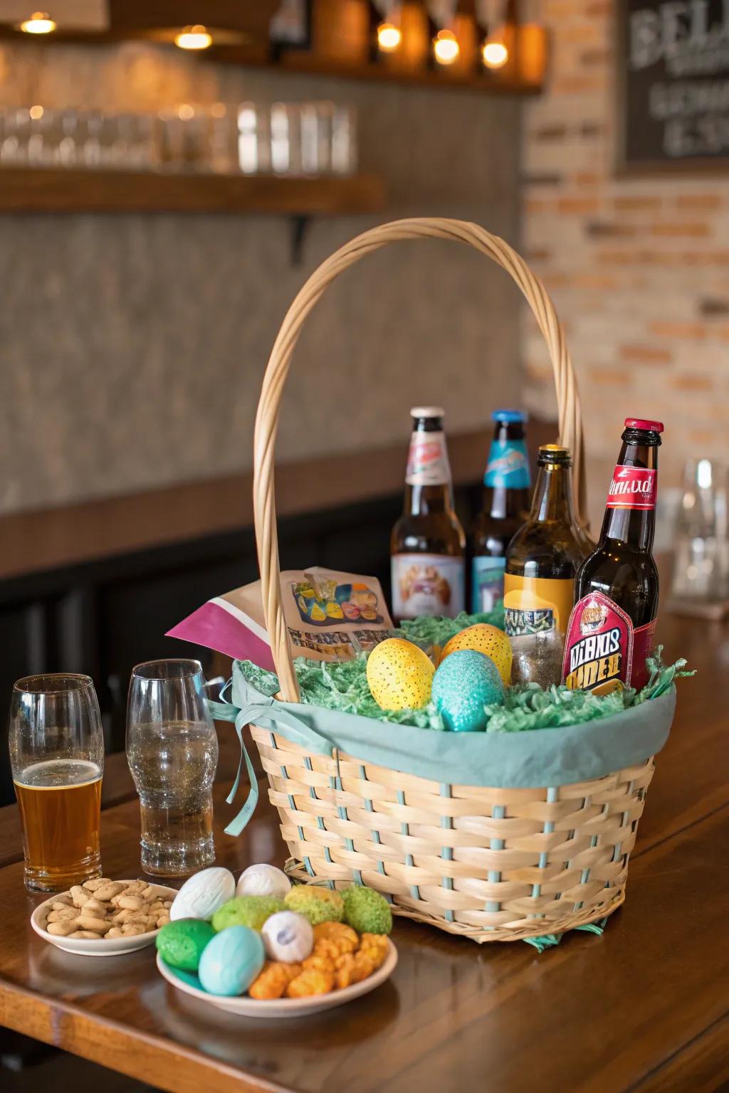 Celebrate the joy of craft beer with this tasteful Easter basket.