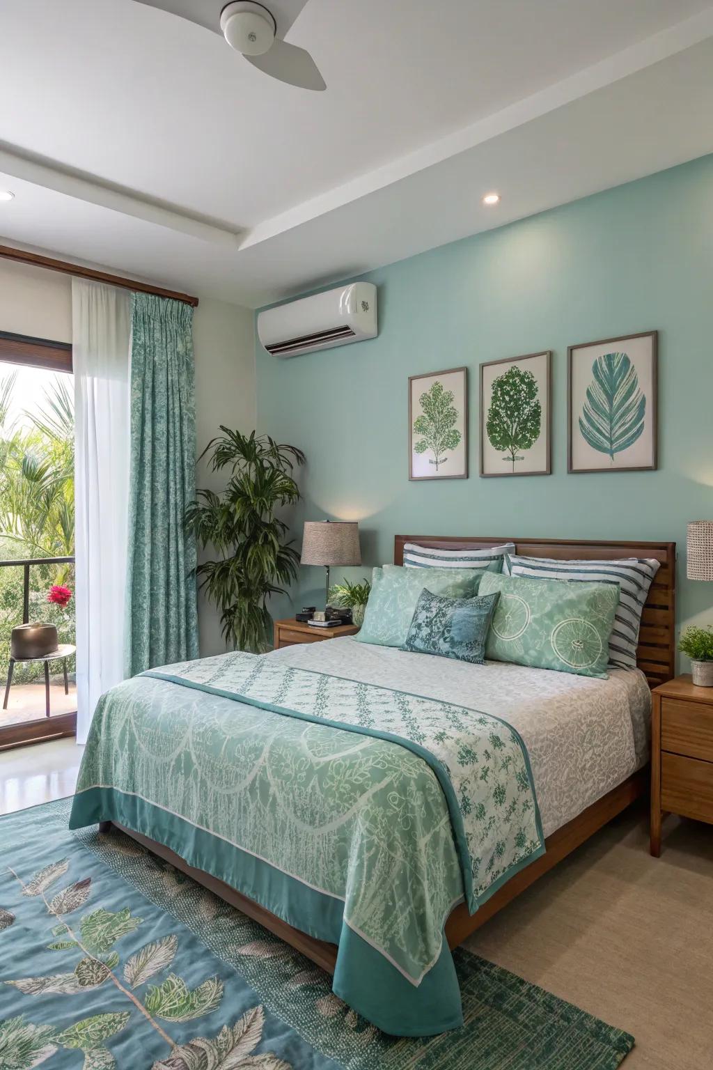 Harmonious colors evoke a sense of tranquility.