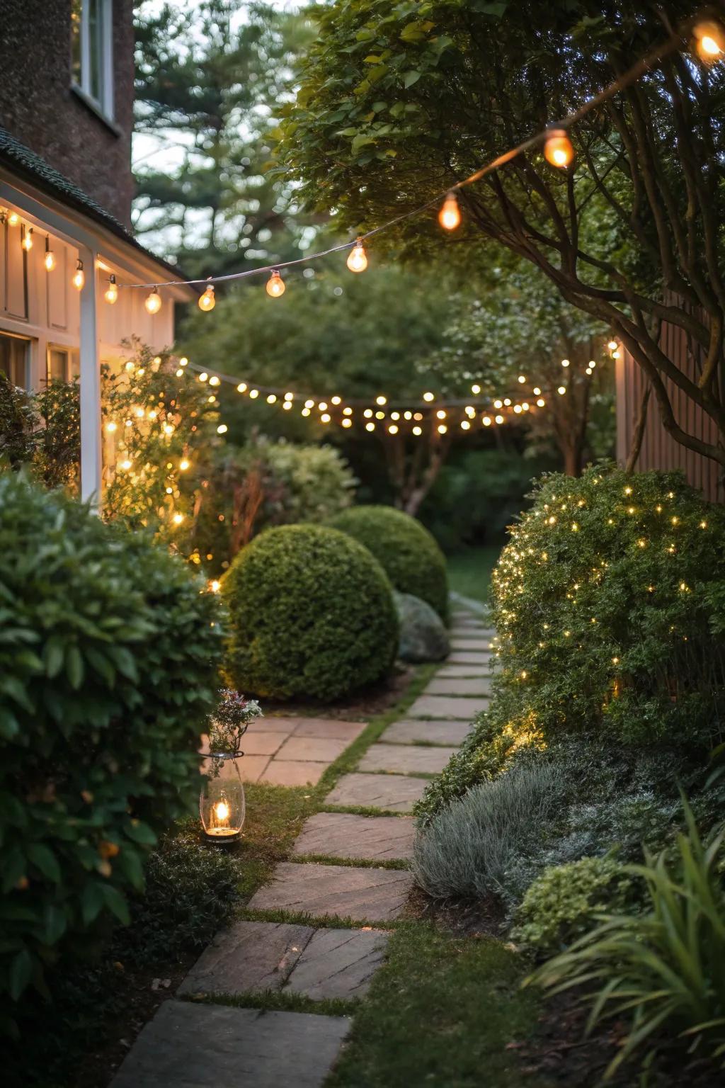 Lighting can create a magical ambiance in your garden, day or night.