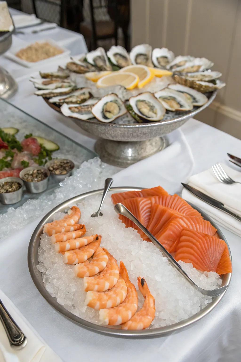 An elegant seafood surprise that adds a touch of luxury.