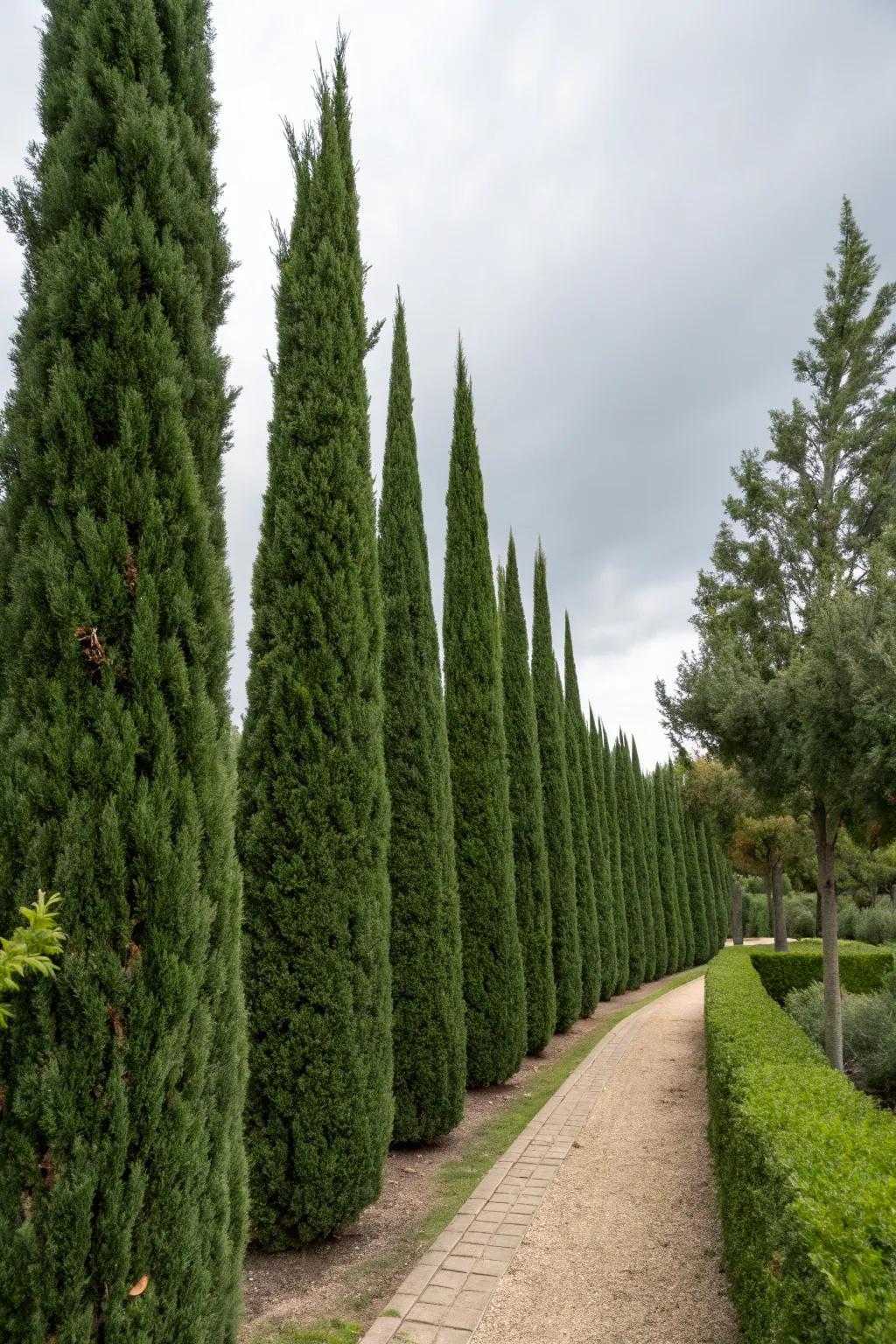 Guard your garden with Leyland cypress windbreaks.