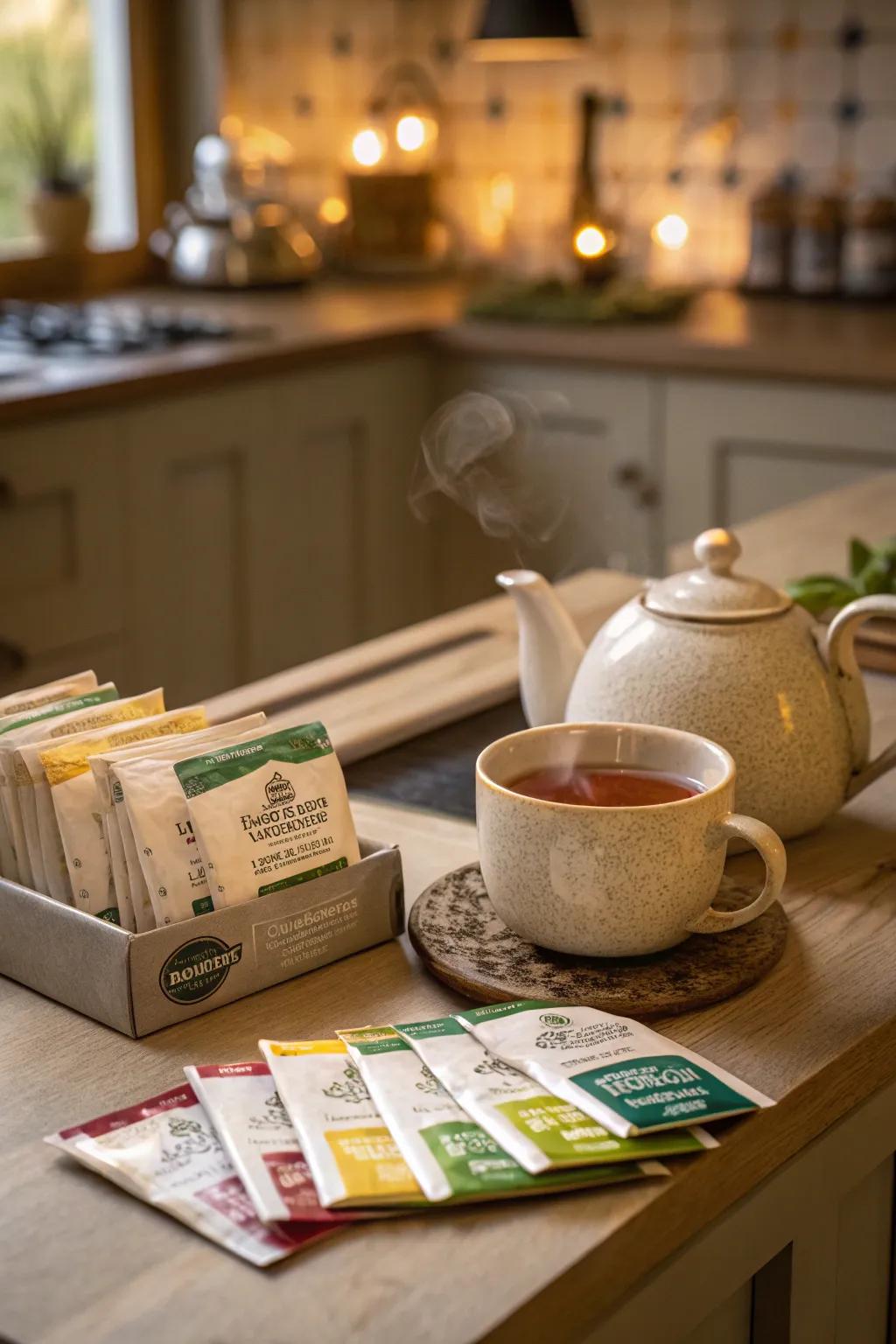 Savor the rich flavors of thoughtfully curated organic teas.