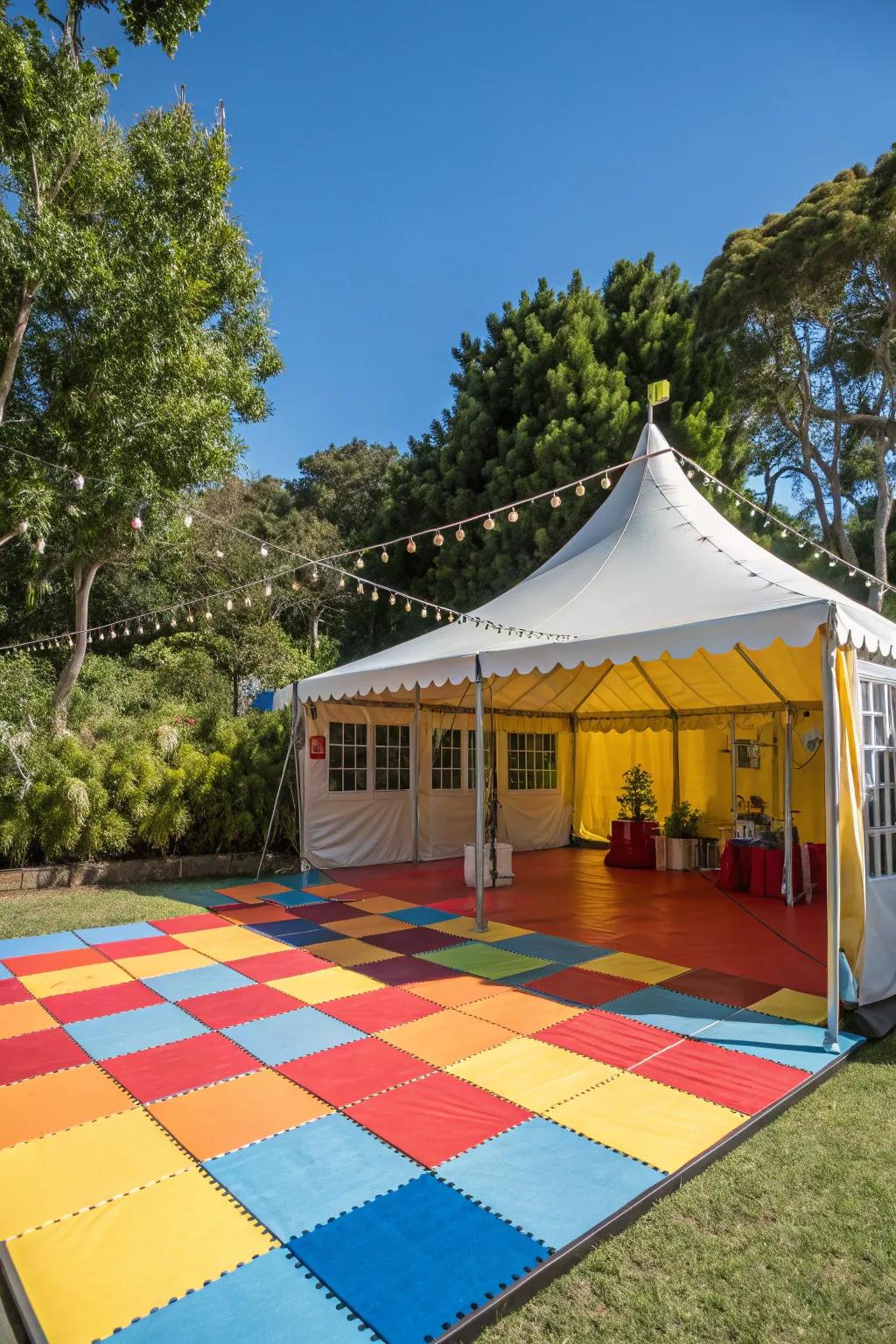 Vinyl sheets offer customizable color options.