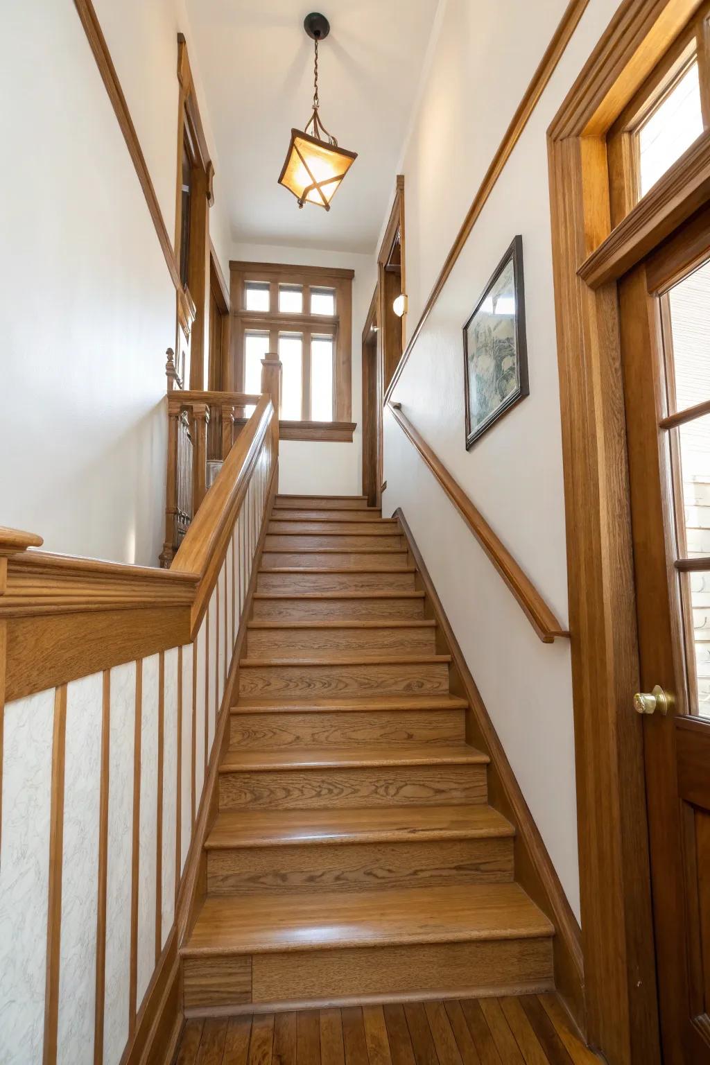 Natural wood accents bring warmth and a touch of nature indoors.