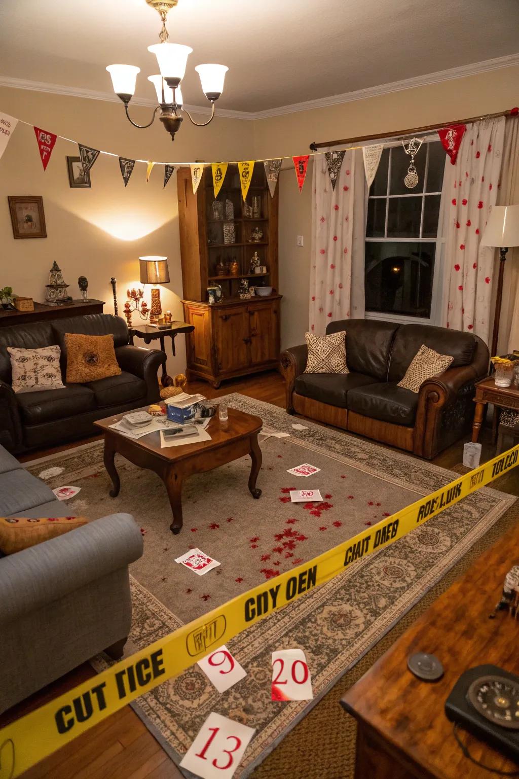 Solve the mystery and enjoy an interactive evening with a murder mystery game.