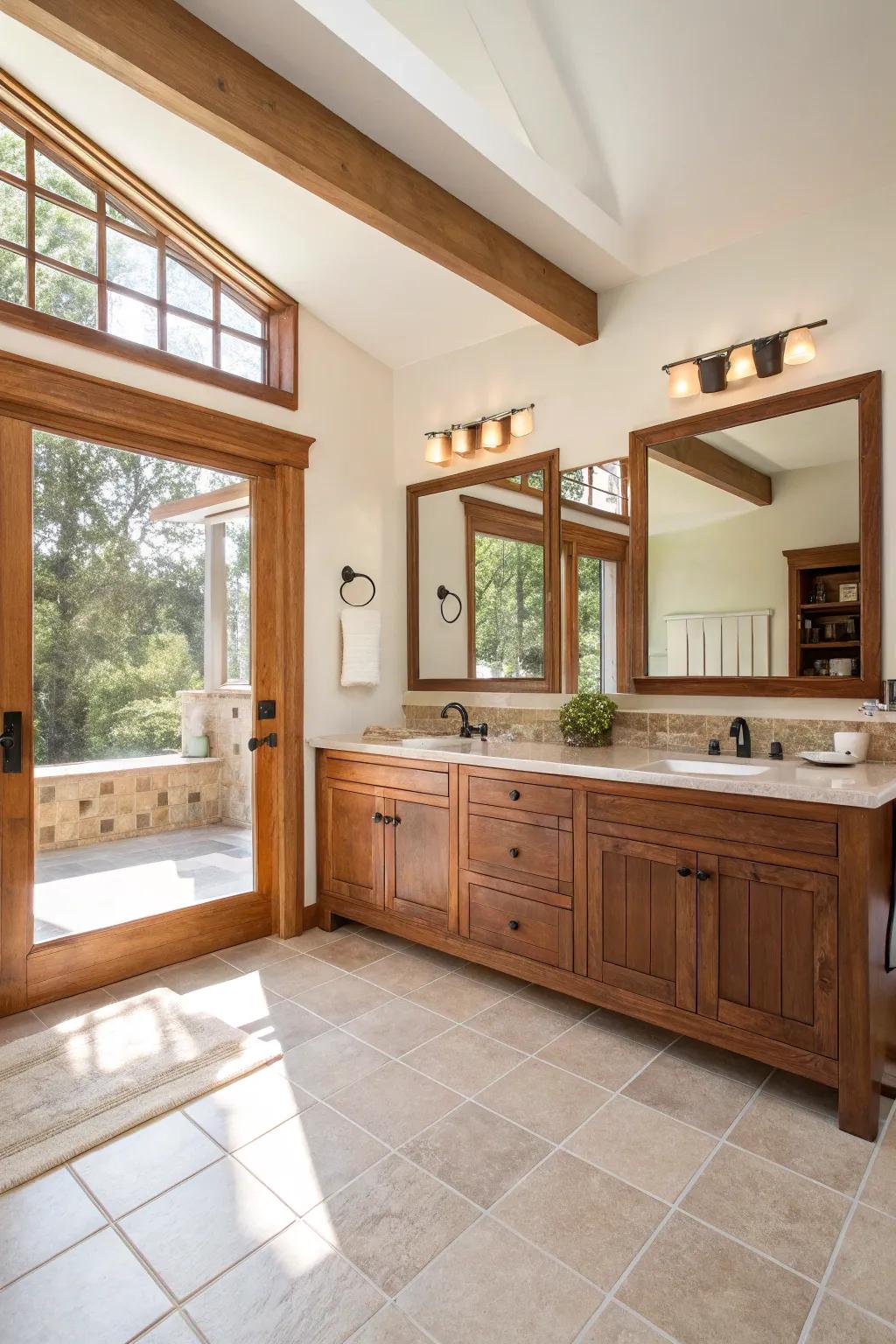 Create a calming space with a well-planned, spacious bathroom layout.